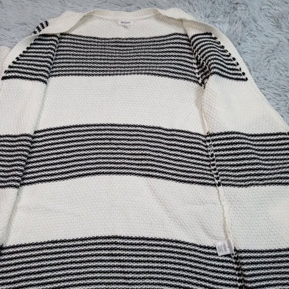 Westport Womens Sweater Cardigan Off White Small Open Front‎ Long Sleeve - Picture 3 of 10